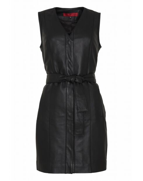 Robe en cuir Neptuline noire