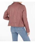 Blouson en cuir Lovely Wody vieux rose