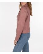 Blouson en cuir Lovely Wody vieux rose