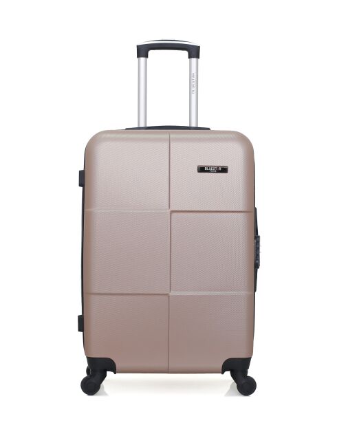 2er-Set M/XXS Miami Weekend- und Kabinenkoffer 65cm/46cm roségold