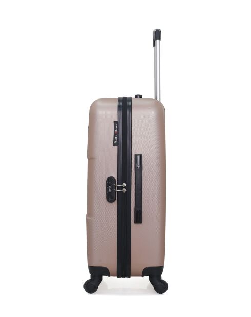 2er-Set M/XXS Miami Weekend- und Kabinenkoffer 65cm/46cm roségold