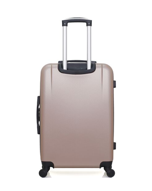 2er-Set M/XXS Miami Weekend- und Kabinenkoffer 65cm/46cm roségold