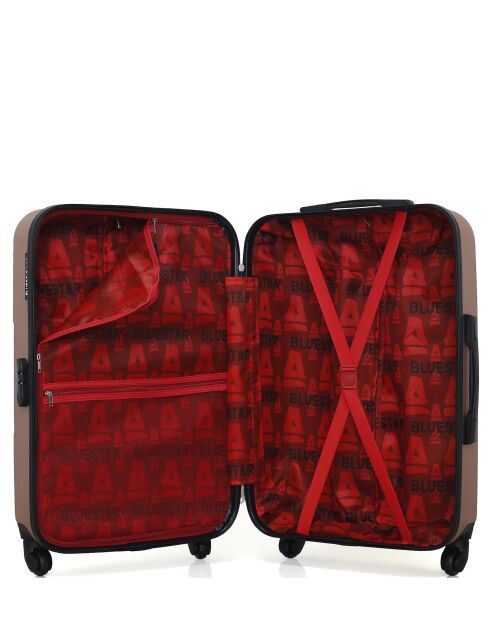 2er-Set M/XXS Miami Weekend- und Kabinenkoffer 65cm/46cm roségold