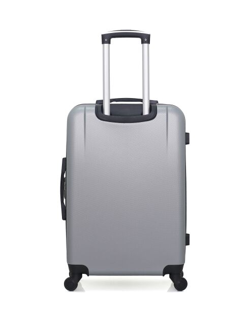 Set von 2 M/XXS Miami 65cm/46cm grauen Wochenend- und Kabinenkoffern