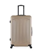 Set van 2 grote en weekendkoffers L/M Hagen 75cm/65cm beige