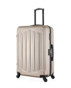 Set van 2 grote en weekendkoffers L/M Hagen 75cm/65cm beige