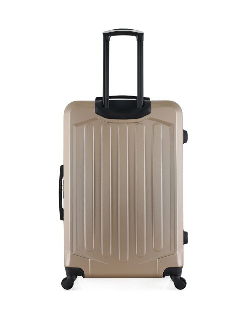 Set van 2 grote en weekendkoffers L/M Hagen 75cm/65cm beige