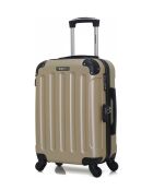 Lot de 2 valises Weekend et Cabine M/S Madrid 65cm/55cm beiges
