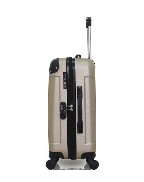 Lot de 2 valises Weekend et Cabine M/S Madrid 65cm/55cm beiges