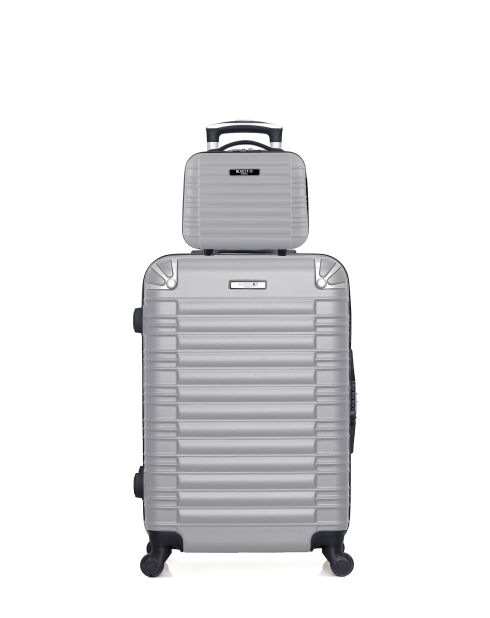 Lot Valise & Vanity M/K Lima 65cm/23cm grises