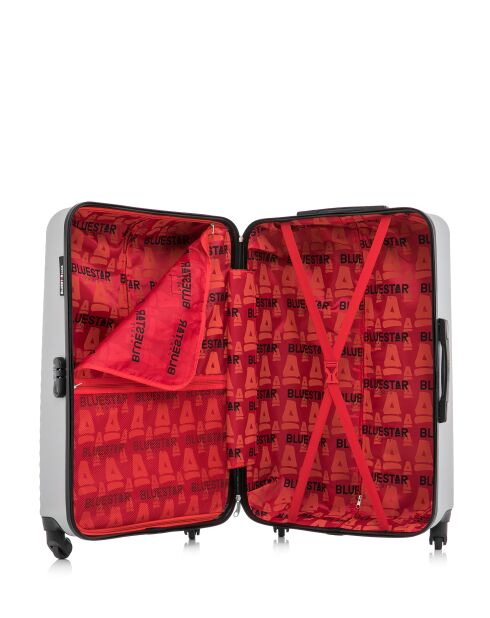 Set mit 3 großen Koffern, Wochenende und Kabine L/M/S Brazilia 75cm/65cm/55cm grau