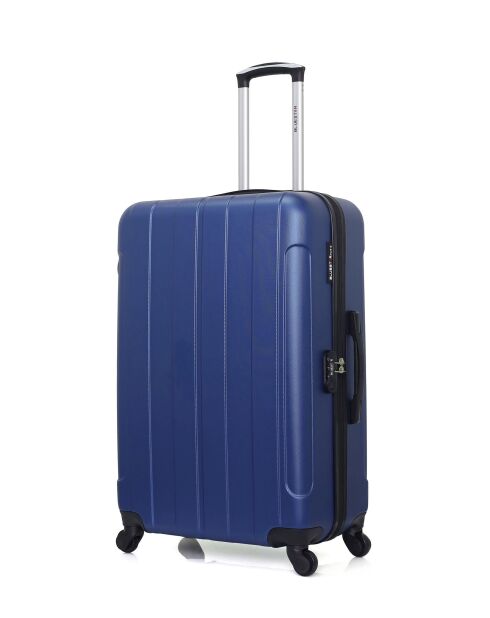 Set mit 2 großen Koffern und Wochenendkoffern L/M Napoli 75cm/65cm marineblau
