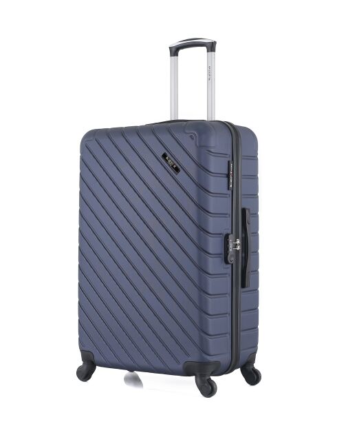 Set mit 2 großen Koffern und Wochenendkoffern L/M Cite 75cm/65cm marineblau