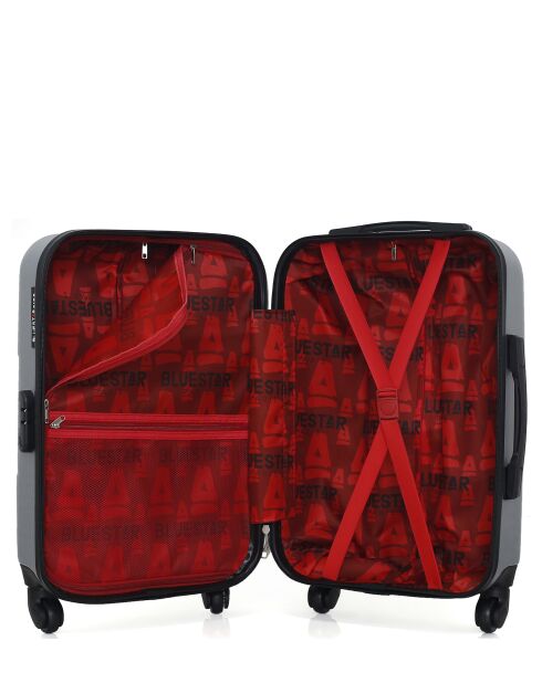 Lot de 2 valises Weekend et Cabine M/S Miami 65cm/55cm grises