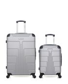 Set di 2 valigie grandi e cabina L/S Ottawa 75cm/55cm grigio