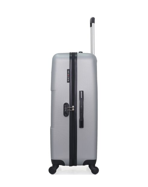 Set mit 2 großen Koffern und Wochenendkoffern L/M Miami 75cm/65cm grau
