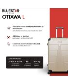 Valise Long Séjour Ottawa 75 cm bordeaux
