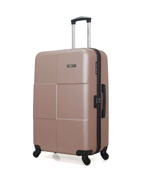 Set mit 3 großen Koffern, Wochenende und Kabine L/M/XXS Miami 75cm/46cm/65cm roségold