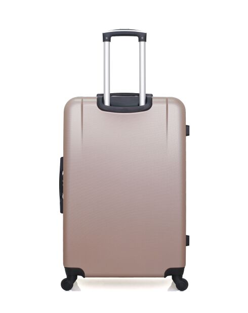 Set mit 3 großen Koffern, Wochenende und Kabine L/M/XXS Miami 75cm/46cm/65cm roségold