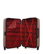 Set mit 3 großen Koffern, Wochenende und Kabine L/M/XXS Miami 75cm/46cm/65cm roségold