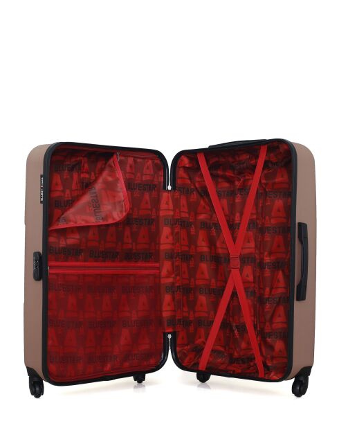 Set mit 3 großen Koffern, Wochenende und Kabine L/M/XXS Miami 75cm/46cm/65cm roségold