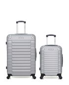 Set de 2 maletas grandes y cabina L/S Lima 75cm/55cm gris