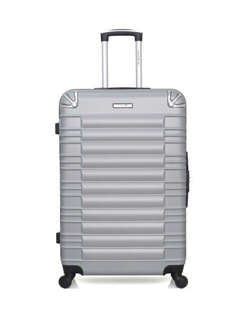 Set de 2 maletas grandes y cabina L/S Lima 75cm/55cm gris
