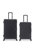 Lot de 2 valises Grand format et Weekend L/M Wagram 75cm/66,5cm noires