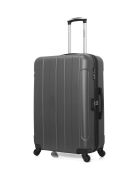Set van 2 grote en weekendkoffers L/M Napoli 75cm/65cm donkergrijs