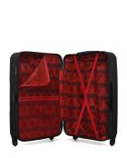 Set mit 2 großen Koffern und Wochenendkoffern L/M Miami 75cm/65cm schwarz