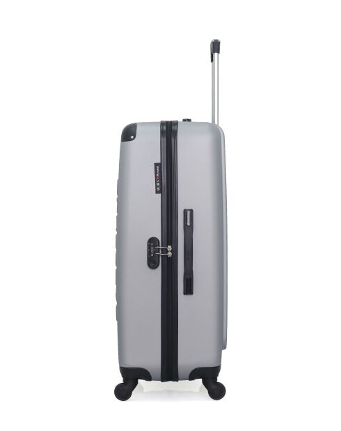 Set van 2 grote en weekendkoffers L/M Bucarest 75cm/65cm grijs