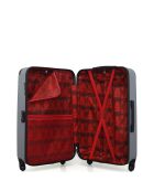 Set van 2 grote en weekendkoffers L/M Bucarest 75cm/65cm grijs