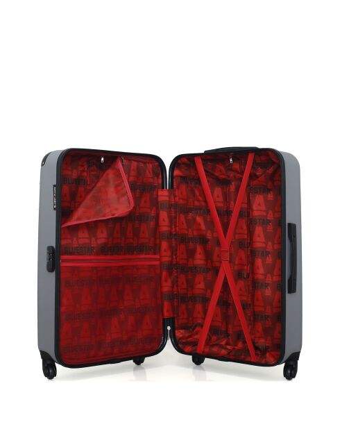 Set van 2 grote en weekendkoffers L/M Bucarest 75cm/65cm grijs