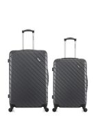 Set mit 2 großen und Wochenendkoffern L/M Cite 75cm/65cm dunkelgrau