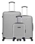 Set van 3 grote koffers, weekend en cabine L/M/XXS Brazilia 75cm/46cm/65cm grijs