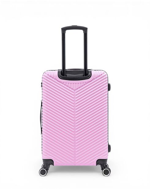 Set van 2 grote koffers en cabine L/S Gaite 75 cm/56,5 cm roze