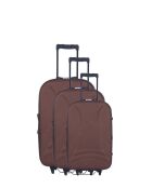 Set van 3 L/M/S Dacca koffers 77 cm bruin