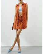 Tunique en cuir Solveig Vel paprika