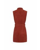 Tunique en cuir Solveig Vel paprika