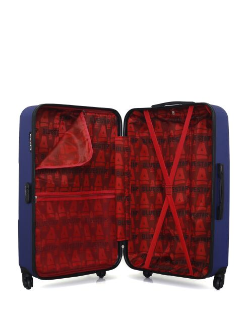 Set mit 2 großen Koffern und Wochenendkoffern L/M Miami 75cm/65cm marineblau