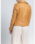 Blouson en cuir Lovely Wody miel