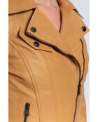 Blouson en cuir Lovely Wody miel