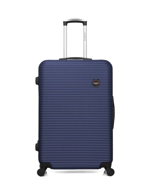 Set mit 2 großen Koffern und Wochenendkoffern L/M London 75cm/65cm marineblau