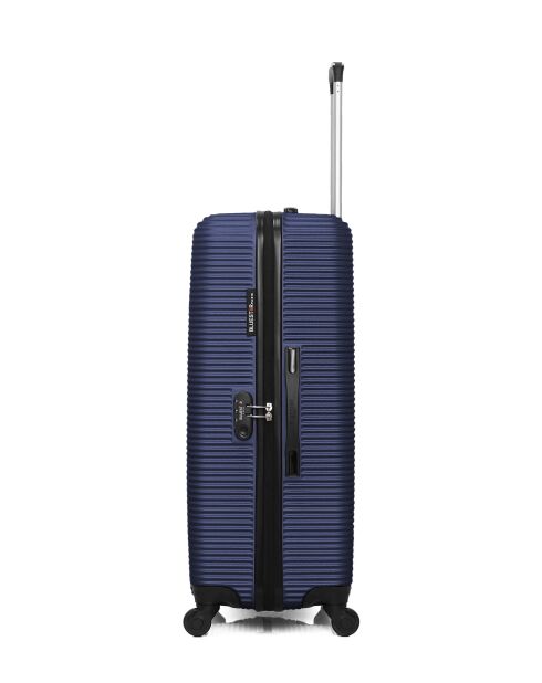 Set mit 2 großen Koffern und Wochenendkoffern L/M London 75cm/65cm marineblau
