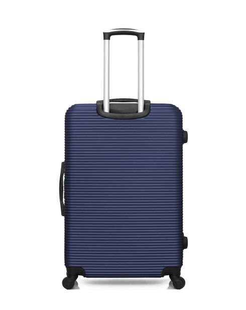 Set mit 2 großen Koffern und Wochenendkoffern L/M London 75cm/65cm marineblau