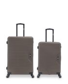 Set van 2 grote en weekendkoffers L/M Wagram 75 cm/66,5 cm koffie