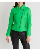 Blouson en cuir Lovely Wody prairie