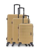 Set von 3 L/M/S Wagram Koffern 75cm/66,5cm/66,5 cm dunkelbeige