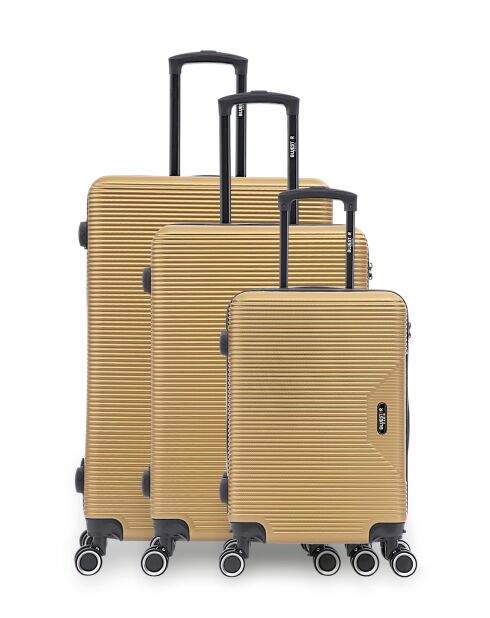 Set von 3 L/M/S Wagram Koffern 75cm/66,5cm/66,5 cm dunkelbeige