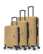 Set von 3 L/M/S Wagram Koffern 75cm/66,5cm/66,5 cm dunkelbeige